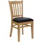 Emma and Oliver Vertical Slat Back Wooden Restaurant Dining Chair